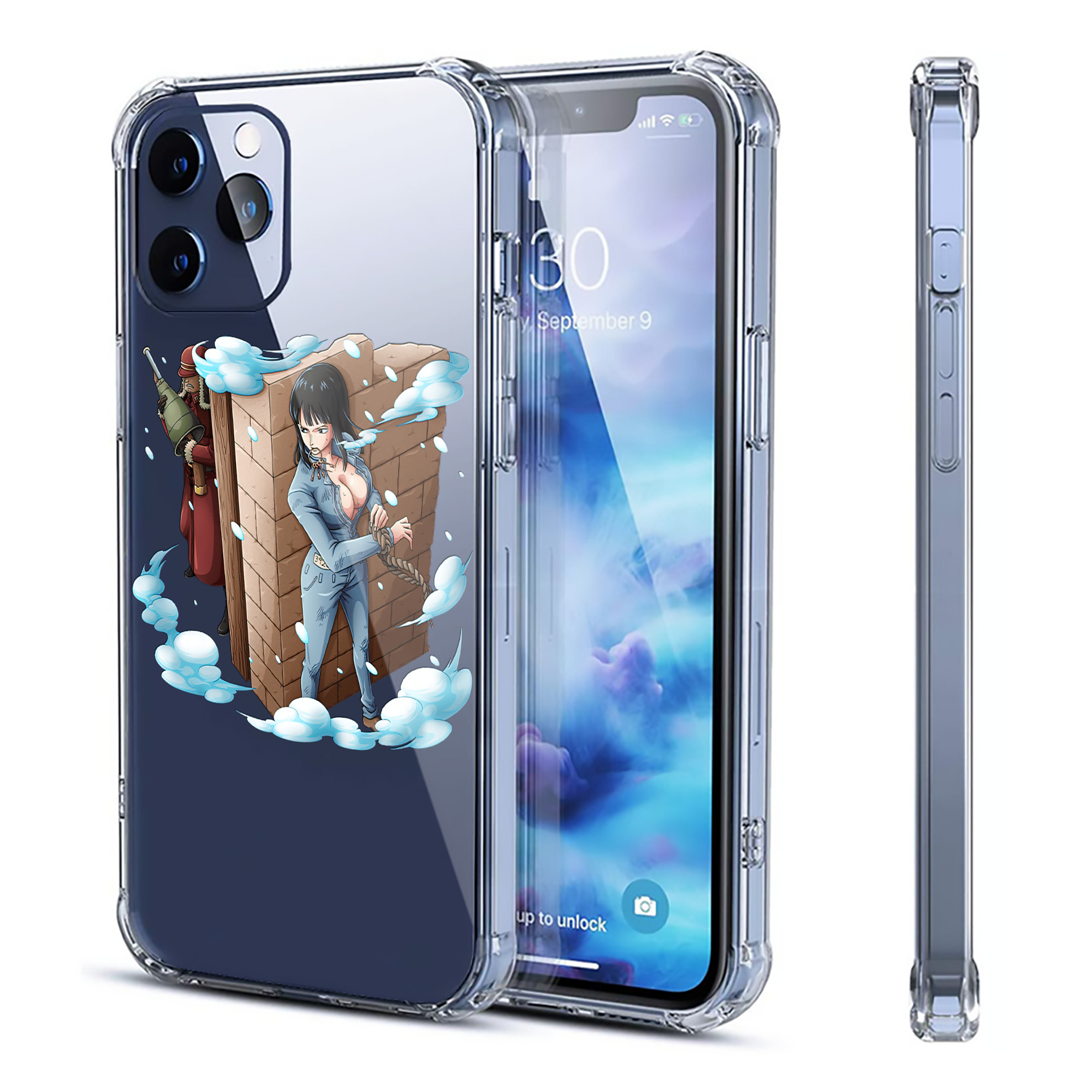 （画像用） ワンピース ニコ・ロビン ONE PIECE Nico Robin 【iPhone 12シリーズ対応】透明スマホケース（クリアソフトケース）